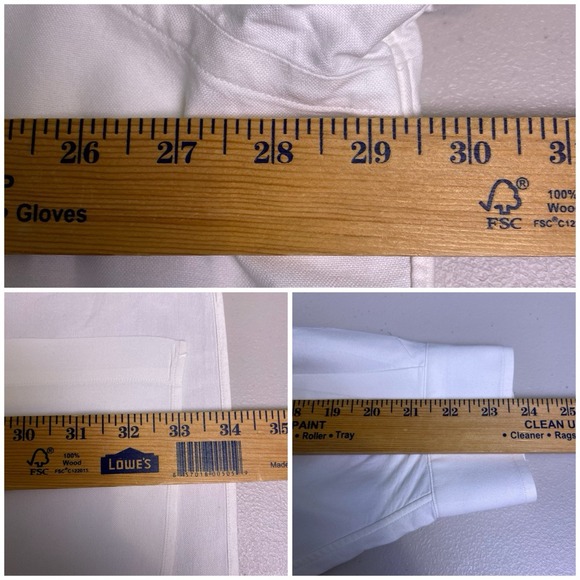 Ralph Lauren Shirt 17.5 45 Mens L/S OCBD Yarmouth White Flesh Pony **FLAWS** - Picture 4 of 7